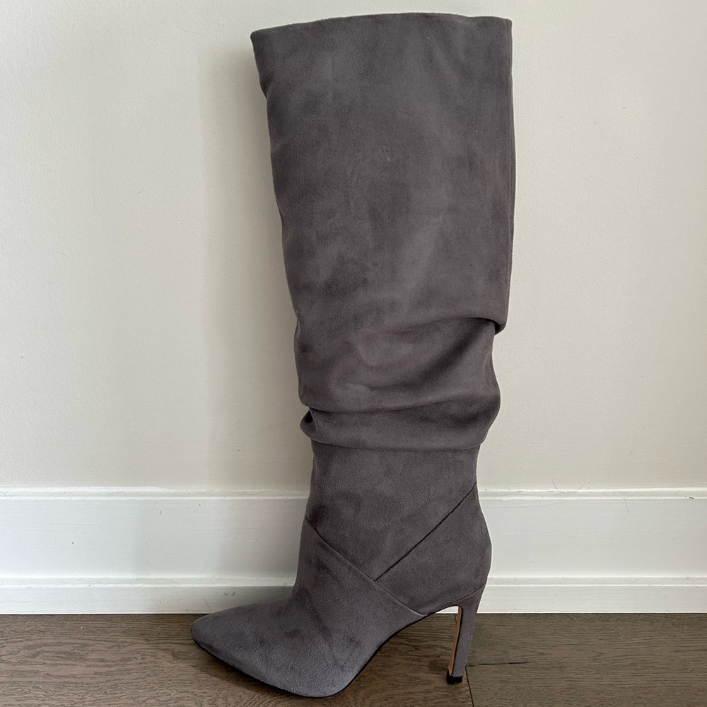 Marc Fisher Grey suede tall boot